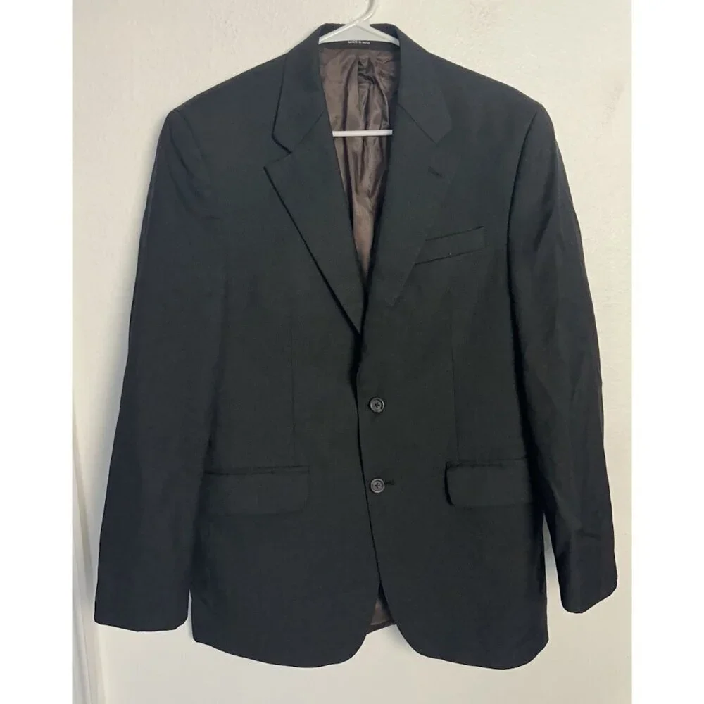 Lauren Ralph Lauren 100% Pure New Wool 2 Button Blazer Sport Coat Jacket Sz 38R